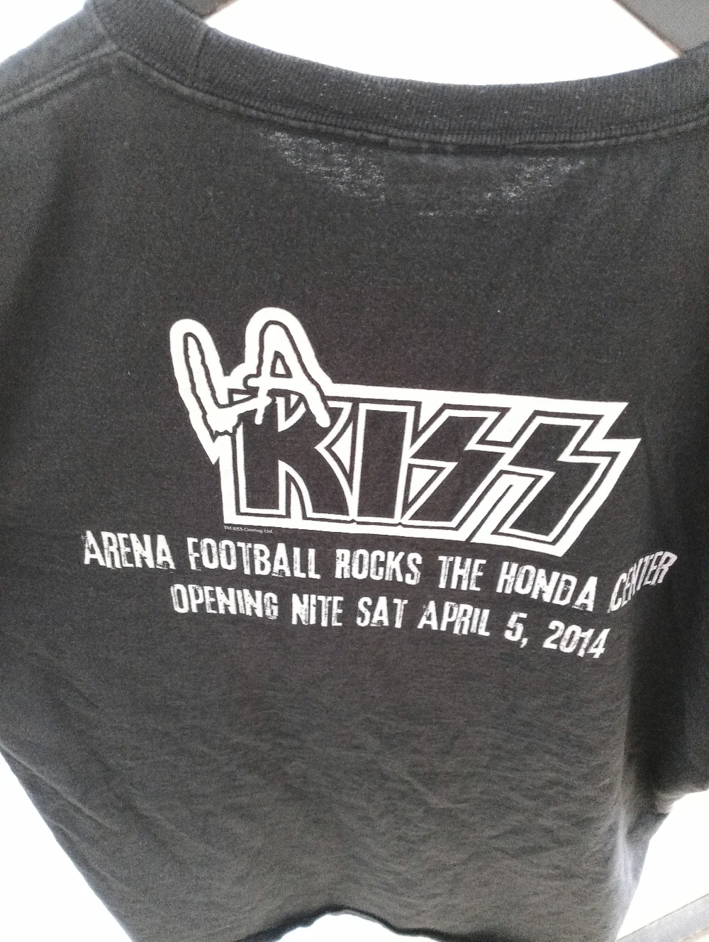 Vtg 2014 LA KISS AFL Arena Football Graphic T-Shirt XL Gene Simmons Paul Stanley - Picture 6 of 6